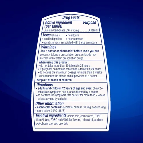 Vista 8 de TUMS EX Surtido de bayas, 8 unidades (paquete de 12)