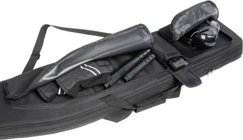 Vista 3 de Estuche doble para rifles, 36, 40, 44, 50 pulgadas, funda suave para escopeta con múltiples bolsas para cargadores y bolsas de accesorios.