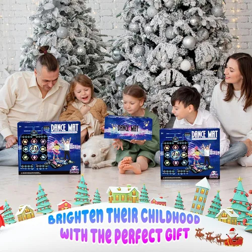 Vista 6 de Tapete de Baile, 2025 Tapete de Baile Iluminado de 8 Botones con Bluetooth Inalámbrico, Sistema de Control de Luz Fluida Mejorado con Soportes