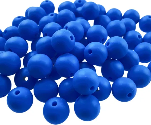 Vista 59 de Abalorios de silicona, 100 piezas de 9 mm de abalorios redondos de silicona para hacer llaveros, pulseras, collares, aretes, joyas, manualidades DIY