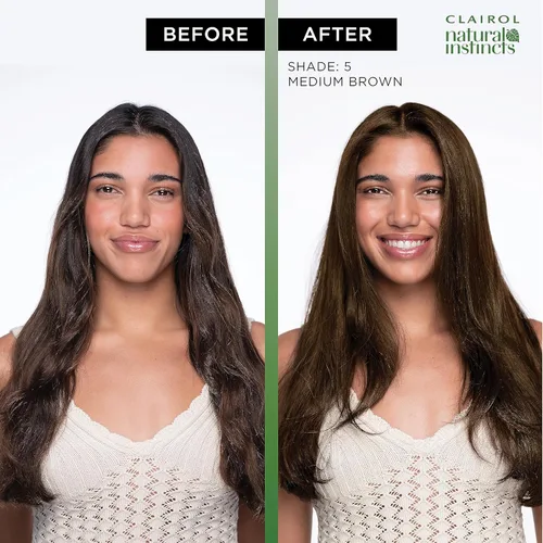 Vista 5 de Clairol Natural Instincts - Tinte semipermanente para el cabello, color castaño oscuro, paquete de 1 unidad