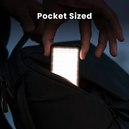 Vista 6 de Lume Cube Panel Mini Luz LED Bicolor para Cámaras DSLR Profesionales Panel Mini Ajustable, Pantalla LCD Iluminación para Fotografía y Video