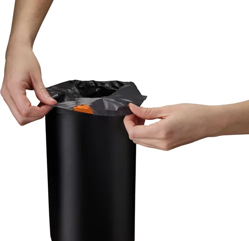 Vista 2 de Joseph Joseph Eco Liners IW8 - Bolsas de basura de plástico reciclado ecológico para cocina y baño, con cintas de amarre y asas con cordón