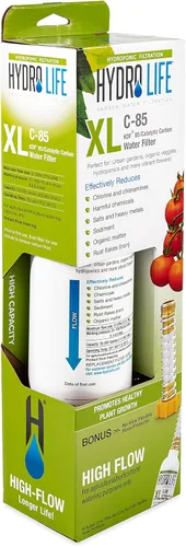 Vista 4 de Hydro Life Camco 52702 Hydroponics C-85 XL - Filtro de manguera en línea con protector de manguera flexible, promueve el crecimiento saludable