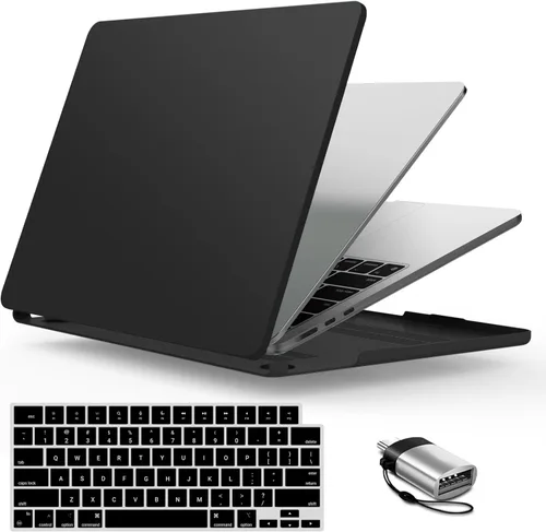Vista 29 de IBENZER Funda para MacBook Air de 15 pulgadas 2026 2025 2024 2023 M5 M4 M3 M2 Modelo A3448 A3241 A3114 A2941, carcasa rígida y cubierta de teclado