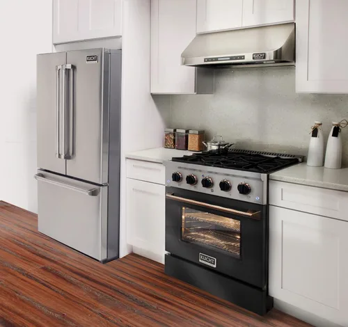 Vista 3 de Kucht KNG301-K-GOLD - Cocina de gas, color dorado