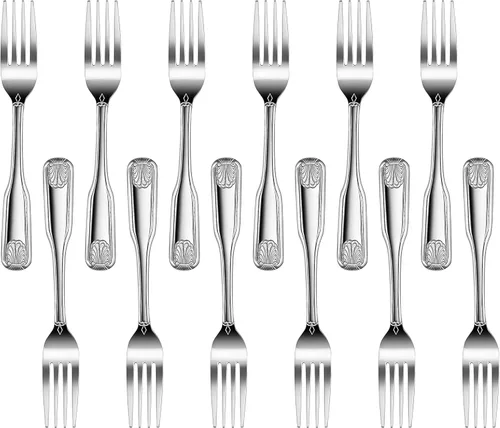 Vista 14 de New Star Foodservice 58406 Patrón de concha, Acero inoxidable 18/0, cuchara de caldo, 16,26 cm, juego de 12