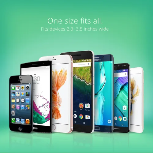 Vista 4 de iOttie Easy One Touch Mini Soporte de ventilación de aire para iPhone Xs Max R 8 Plus 7 Samsung Galaxy S10 E S9 S8 Plus Edge, Note 9 y otros