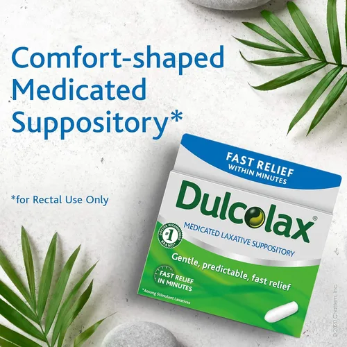 Vista 4 de Dulcolax Supositorios laxantes medicados - 16 unidades, paquete de 2