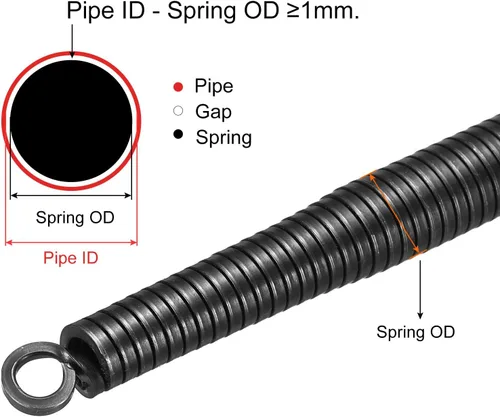 Vista 3 de PATIKIL 15.5mm OD A Type Spring Tube Bender 1000mm Long for 20mm 1/2" PVC Pipe in Home Renovations and Electrician Wiring