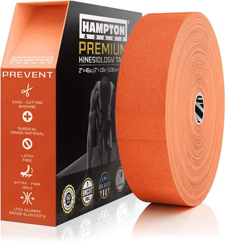 Vista 13 de Hampton Adams As Seen on Shark Tank Elastic Kinesiology Tape (Bulk Roll) 135ft Uncut Supports & Protects Muscle Wrist Knee Shoulder Back