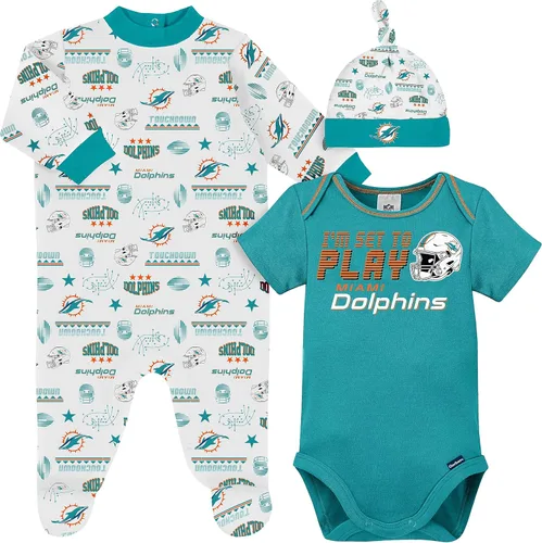 Vista 11 de Gerber Conjunto de regalo unisex para bebé con pies de equipo de la NFL para dormir y jugar