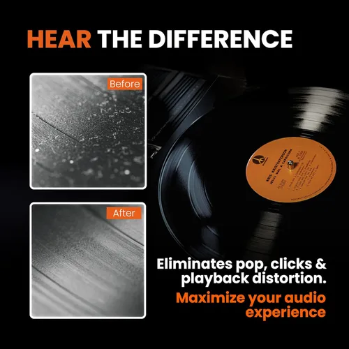 Vista 3 de Vinyl Buddy Kit de limpieza definitivo de discos de vinilo de 5 piezas Incluye: limpiador de discos - Cepillo de terciopelo, microfibra y lápiz