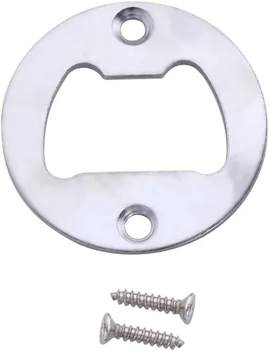 Vista 3 de Vctitil Abrebotellas montado en la pared, 20 piezas, abridor de botellas redondo con tornillos para botella de coque con tapa de cerveza, 20