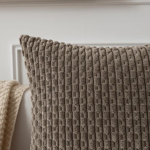 Vista 122 de Kevin Textile - Juego de 2 fundas de almohada decorativas de pana suave, estilo bohemio, a rayas, decoración del hogar para sofá, cama, sofá y sala