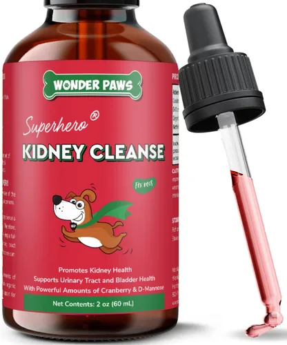 Wonder Paws Soporte renal premium para perros – Suplemento de arándano para perros – Tratamiento de la infección urinaria del perro – Apoya la