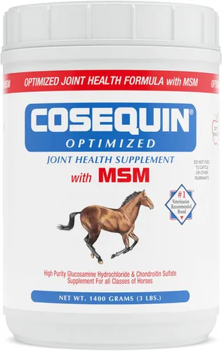 Vista 8 de Nutramax Cosequin Pelletas optimizadas con MSM suplemento para la salud articular de caballos - con glucosamina y condroitina, 1400 gramos