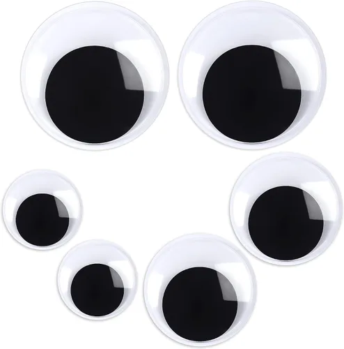 Vista 9 de 6 piezas de 0.6 pulgadas Ojos Googly PETKNOWS, ojos de movimiento autoadhesivos de PETKNOWS para manualidades