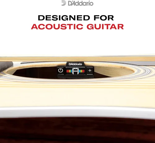 Vista 3 de D'Addario Afinador de Guitarra - Afinador NS Micro para Boca de Sonido - Se Ajusta en la Boca de la Guitarra - Para Guitarras Acústicas, Ukeleles