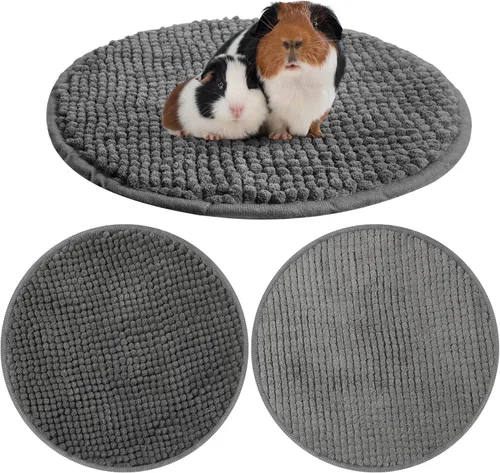 Vista 14 de Amylove 4 piezas de forro para jaula de conejillo de indias, ropa de cama para conejillo de indias, alfombrilla para puerta de perro para patas