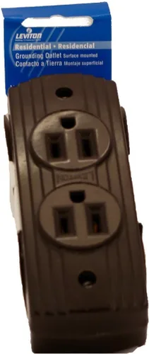 Leviton Receptáculo dúplex Lev-O-Let de 15 amperios y 125 voltios, 5238