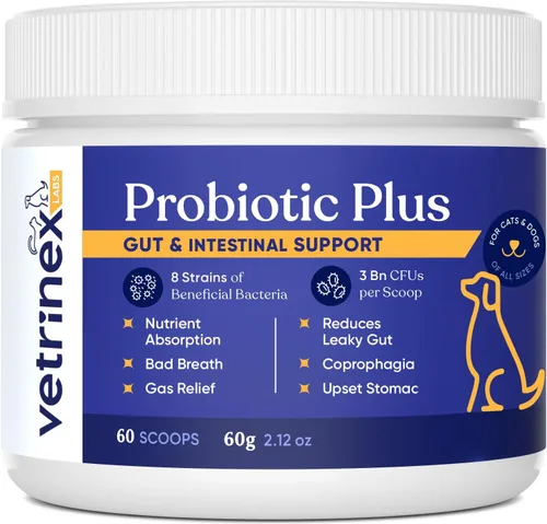 Probiótico - Tratamiento de coprofagia para perros - Detén y evita que el perro coma caca - No comer heces, disuasorio y prevención - Probióticos en