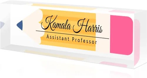 Vista 56 de Desk Name Plate Custom, Acrylic Name Plate, Personalized Name Plates for Office Gifts,Desk Decor,Teacher,Employee Appreciation Gifts