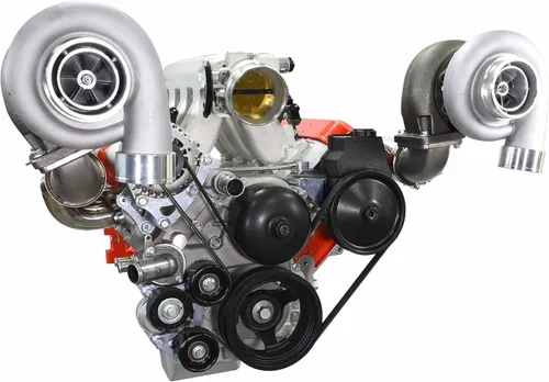 Vista 9 de ICT Billet Kit de soporte de alternador turbo LS y dirección asistida para bomba de agua LS1 LS3 de aluminio fabricado en EE. UU. Compatible con GM