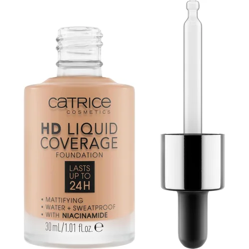 Vista 30 de Catrice Base de cobertura líquida HD, impecable, de alta cobertura, vegana y libre de crueldad (002 beige porcelana)