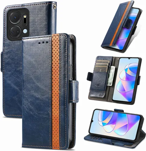 Vista 247 de Funda para Samsung Galaxy Z Fold3 5G, funda para Samsung Galaxy Z Fold 3 5G Funda de piel sintética con ranuras para tarjetas Flip Stand Funda Negro