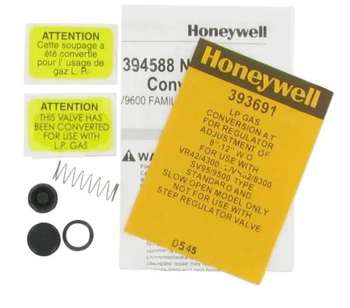 Honeywell 393691 Kit de conversión de válvula de gas LP