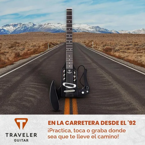 Vista 6 de Traveler Guitar Guitarra acústica Pro-Series Mod-X (negro mate), derecha, (PSM BKM)