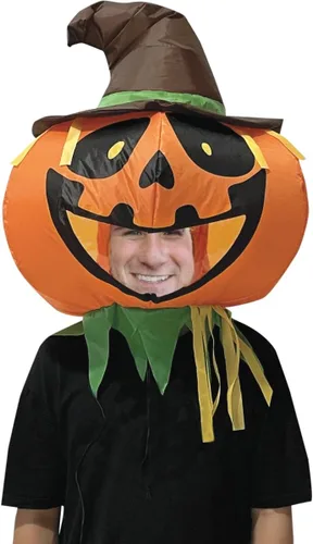 Cabeza de calabaza inflable naranja, Naranja
