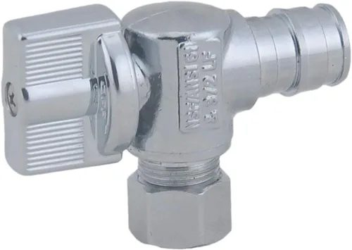 Vista 6 de LD Válvula- 1/4 ángulo de giro PEX A válvula de parada, 1/2 pulgada Exp(F1960) x 3/8 pulgadas OD Proprex ángulo de cierre de la válvula, válvula