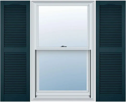 Mid-America 00011225166 Catedral Top Center Mullion, listones de instalación de listones abiertos y tornillos a juego, obturador de medianoche 166