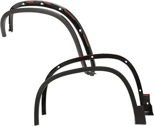 Vista 8 de PIT66 Guardabarros, compatible con Volkswagen Tiguan 2012-2017 delantero izquierdo texturizado negro 5N0854732B9B9
