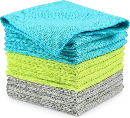 Vista 19 de AIDEA Paquete de 8 paños de limpieza de microfibra, toallas de microfibra suave para automóviles, trapos de limpieza absorbentes, sin pelusas, sin