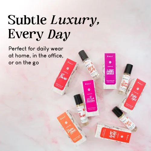 Vista 5 de Well's Oil Roll-On Perfume Oil (Polvo) De Larga Duración Sin Parabenos 0.33 Fl Oz / 10 ml