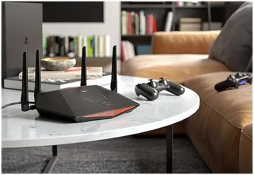 Vista 8 de NETGEAR Nighthawk Pro Gaming 6-Stream WiFi 6 Router (XR1000) - Características de seguridad, velocidad inalámbrica AX5400 (hasta 5.4Gbps), DumaOS