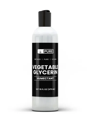 Pure Original Ingredients Glicerina vegetal natural, 16 onzas líquidas, grado alimenticio, transparente e inodoro, botella reciclable