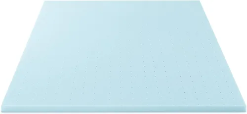 Vista 7 de Best Price Mattress - Cubrecolchón ventilado de espuma viscoelástica de 1.5 pulgadas, infusión de gel refrescante, certificado CertiPUR-US