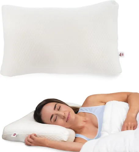 Vista 10 de Core Products Almohada ajustable: loft personalizable con relleno alternativo para dormir de lado, espalda o estómago; espuma viscoelástica de gel