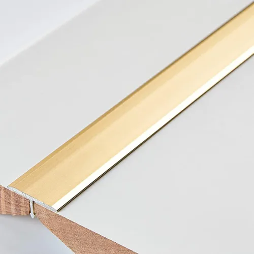 Vista 8 de Tira de transición de suelo de aluminio estilo T, borde adhesivo para pisos, madera a azulejo, madera a vinilo, alfombra a azulejo, 0.7 pulgadas