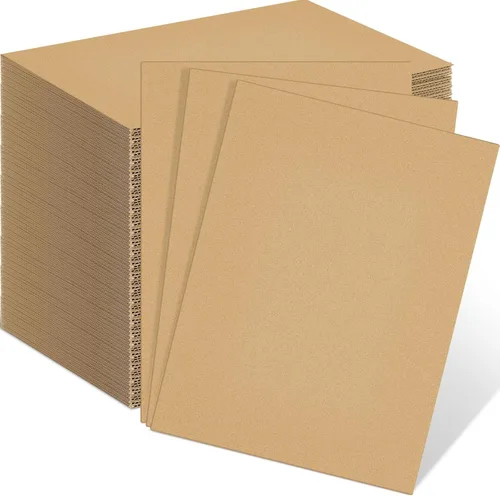 Vista 10 de Henoyso Paquete de 110 hojas de cartón corrugado de 4 x 6 pulgadas, hojas de cartón planas, insertos de embalaje, insertos cuadrados planos