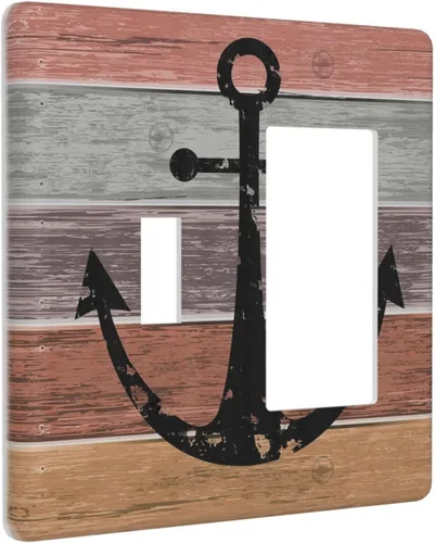Vista 11 de Cubiertas decorativas para placa de interruptor, bandera estadounidense, receptáculo de 1 banda, placa de pared dúplex, cubierta de interruptor