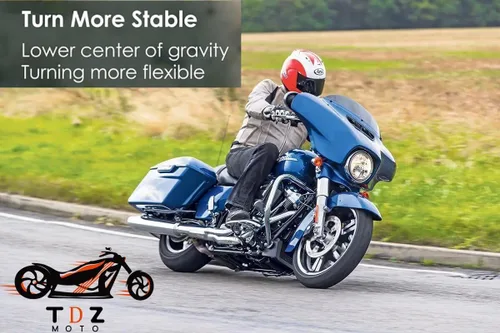 Vista 3 de TDZ 2002-2025 Kit de Bloques de Enlace de Bajada de 2 Pulgadas Negro para Harley Touring Street Glide/Road King/Electra Glide/Road Glide/Ultra