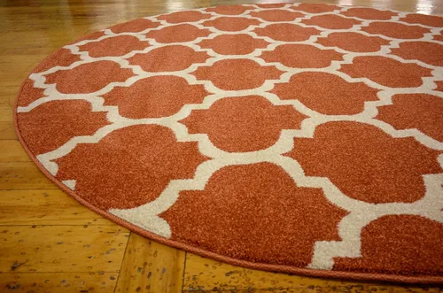 Vista 360 de Unique Loom Trellis Collection - Alfombra de área de Filadelfia, rectangular de 2 pies 2 pulgadas x 3 pies, color morado y marfil