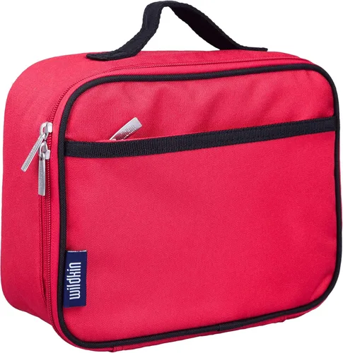 Vista 8 de Wildkin Lonchera para niños con aislamiento – Duradera y reutilizable para la escuela y los viajes - Naranja Bengala