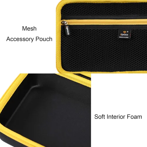 Vista 8 de Aproca Estuche rígido de almacenamiento de viaje, para etiquetadora industrial DYMO RhinoPRO 5200 Label Maker