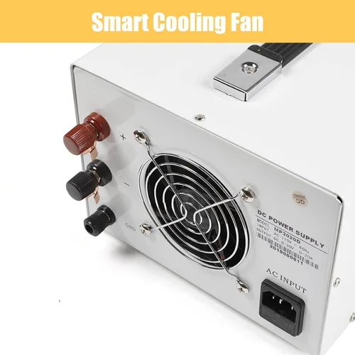 Vista 6 de Fuente de alimentación de CC variable 0-30V 0-20A, fuente de alimentación de banco de CC regulada de conmutación ajustable, protección múltiple de 4